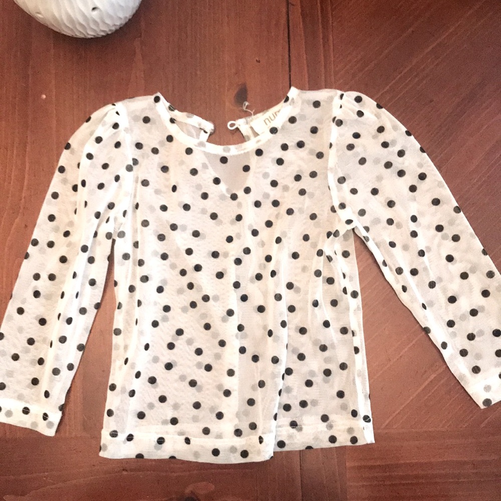 Numi 12/18 polka dot layer top